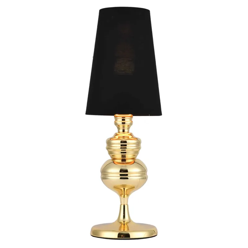 Zniżka Lampa stołowa QUEEN CZARNO ZŁOTA MT-8046-18 black gold - Step Into Design